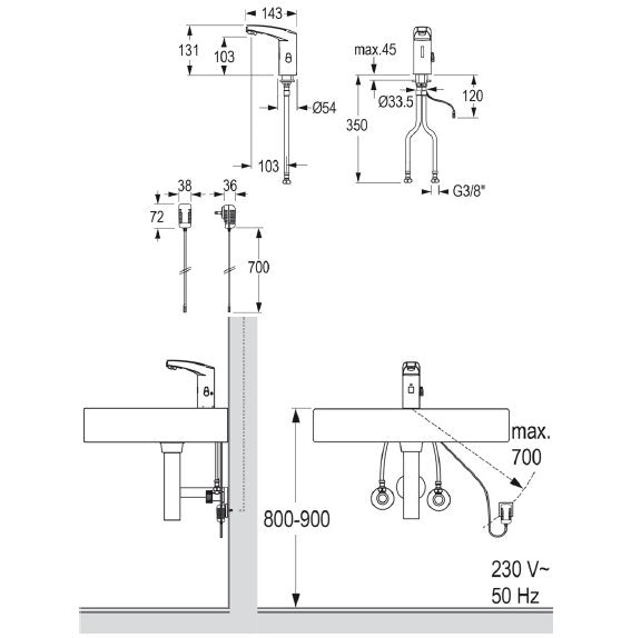 Sensor-Spültischarmatur
